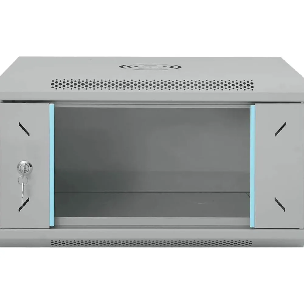 vidaXL Armoire réseau avec stockage 53 x 45 x 30 cm Acier