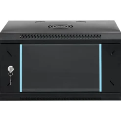Appareils Électroniques-vidaXL Armoire réseau avec stockage 53 x 45 x 30 cm Acier Noir