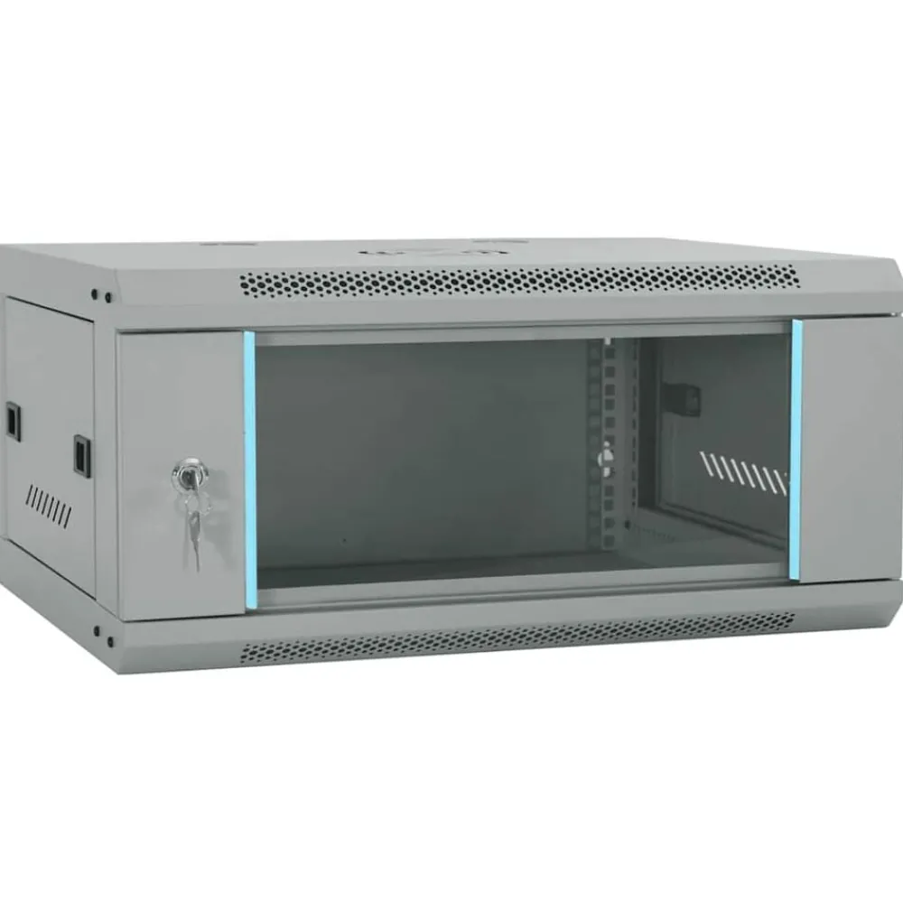 vidaXL Armoire réseau avec stockage 60 x 35 x 28 cm Acier