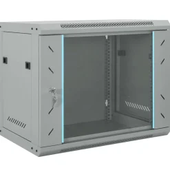 Appareils Électroniques-vidaXL Armoire réseau avec stockage 60 x 45 x 50 cm Acier Gris