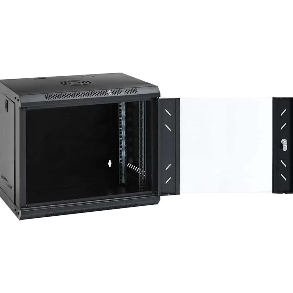 Appareils Électroniques-vidaXL Armoire réseau murale 9U 19" IP20 53 x 40 x 45 cm Noir