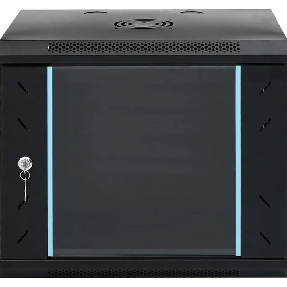 Appareils Électroniques-vidaXL Armoire réseau murale 9U 19" IP20 53 x 40 x 45 cm Noir
