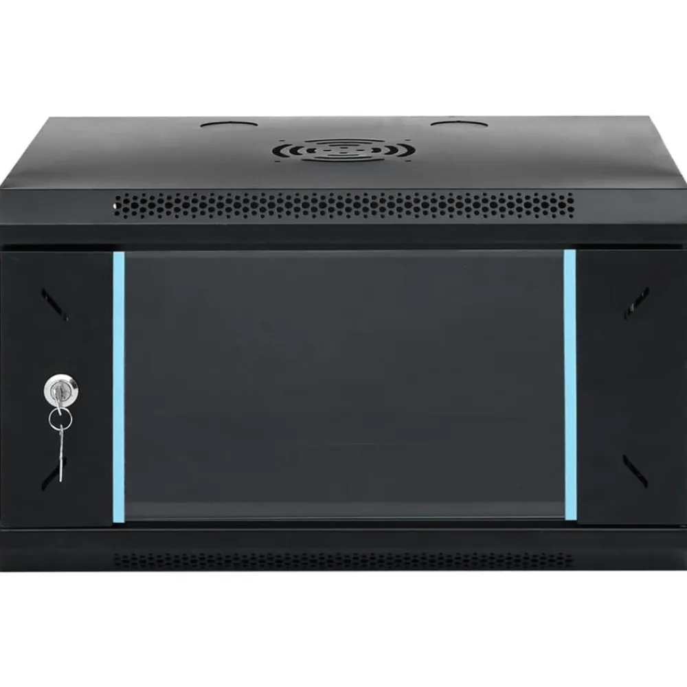 Appareils Électroniques-vidaXL Armoire réseau murale 6U 19" IP20 53 x 40 x 30 cm Noir