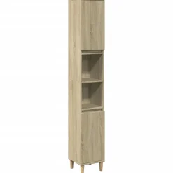 vidaXL Armoire salle de bain chêne sonoma 30x30x190 cm
