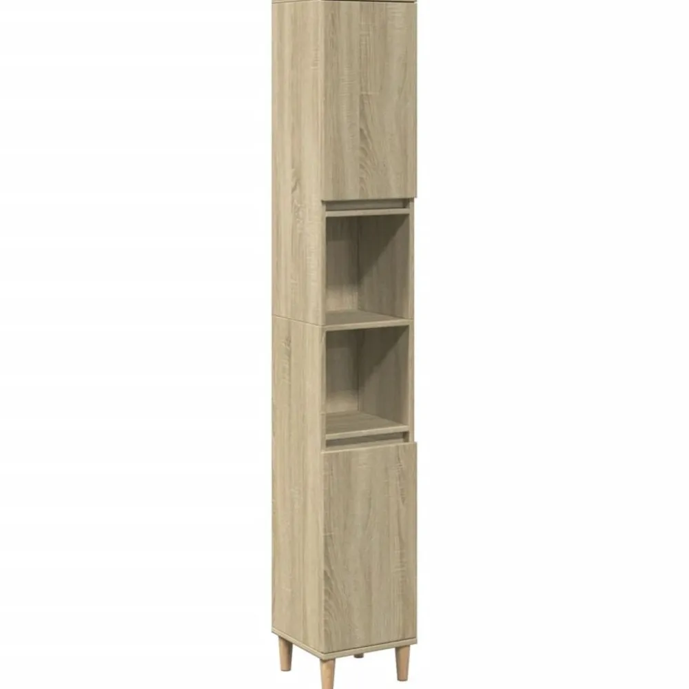 vidaXL Armoire salle de bain chêne sonoma 30x30x190 cm