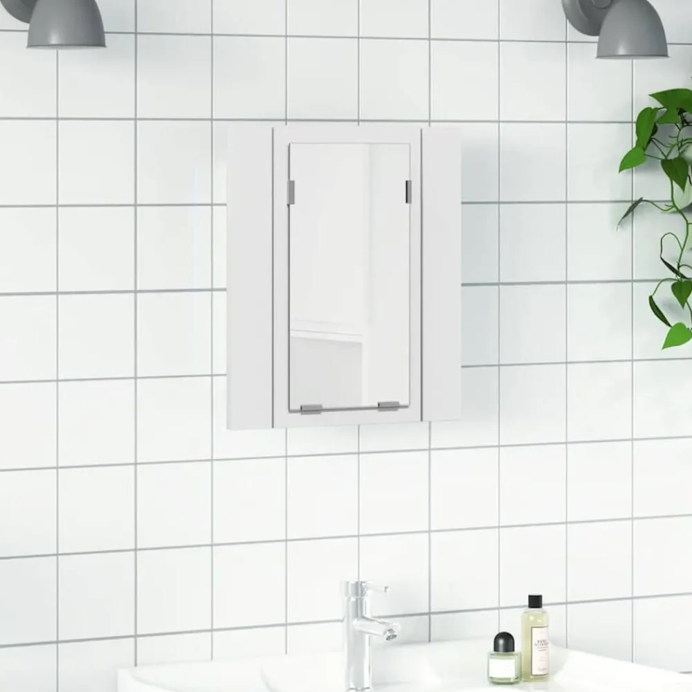 vidaXL Armoire salle de bain à miroir LED 40x12x45 cm Acrylique