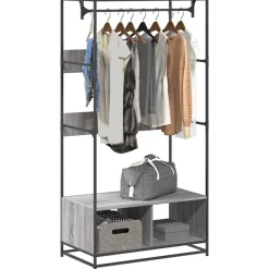 Produits Ménagers-vidaXL Armoire 90x50x180 cm bois d'ingénierie Sonoma gris
