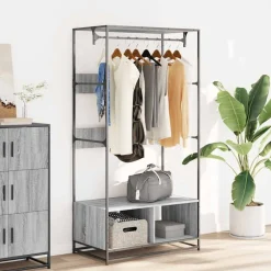 Produits Ménagers-vidaXL Armoire 90x50x180 cm bois d'ingénierie Sonoma gris