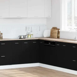 vidaXL Armoire suspendue avec étagère Chêne noir 75,5 x 75,5 x 80,5 cm