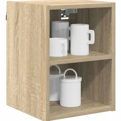 vidaXL Armoire suspendue avec stockage Chêne Sonoma 30 x 29,5 x 40 cm