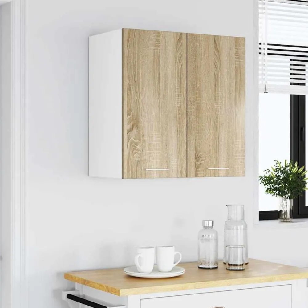 vidaXL Armoire suspendue "Lyon" Chêne Sonoma 60 x 31 x 60 cm Bois d'ingénierie