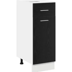 Armoires & Meubles De Rangement-vidaXL Armoire suspendue avec tiroir Chêne noir 30 x 46 x 81,5 cm Ch&ecirc;ne noir