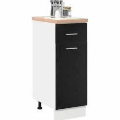 Armoires & Meubles De Rangement-vidaXL Armoire suspendue avec tiroir Chêne noir 30 x 46 x 81,5 cm Ch&ecirc;ne noir