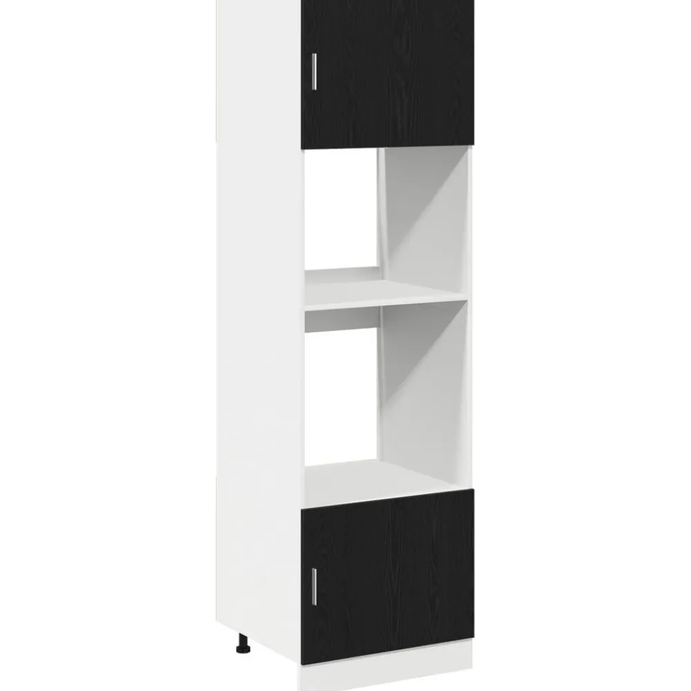 vidaXL Armoire suspendue Chêne noir 60 x 57 x 207 cm Bois d'ingénierie