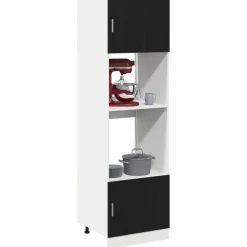 vidaXL Armoire suspendue Chêne noir 60 x 57 x 207 cm Bois d'ingénierie