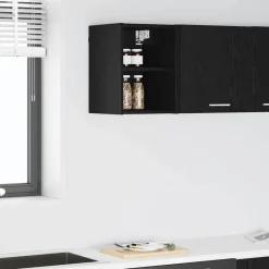 Armoires & Meubles De Rangement-vidaXL Armoire suspendue avec stockage Chêne noir 30 x 29,5 x 40 cm Ch&ecirc;ne noir