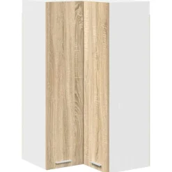 Armoires & Meubles De Rangement-vidaXL Armoire suspendue Chêne Sonoma et Blanc 57 x 57 x 100 cm Chêne Sonoma
