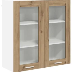 Armoires & Meubles De Rangement-vidaXL Armoire suspendue avec stockage Chêne artisanal 80 x 31 x 80 cm Chêne artisanal