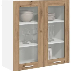 Armoires & Meubles De Rangement-vidaXL Armoire suspendue avec stockage Chêne artisanal 80 x 31 x 80 cm Ch&ecirc;ne artisanal