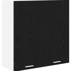 vidaXL Armoire suspendue Chêne noir 80 x 31 x 80 cm Bois d'ingénierie