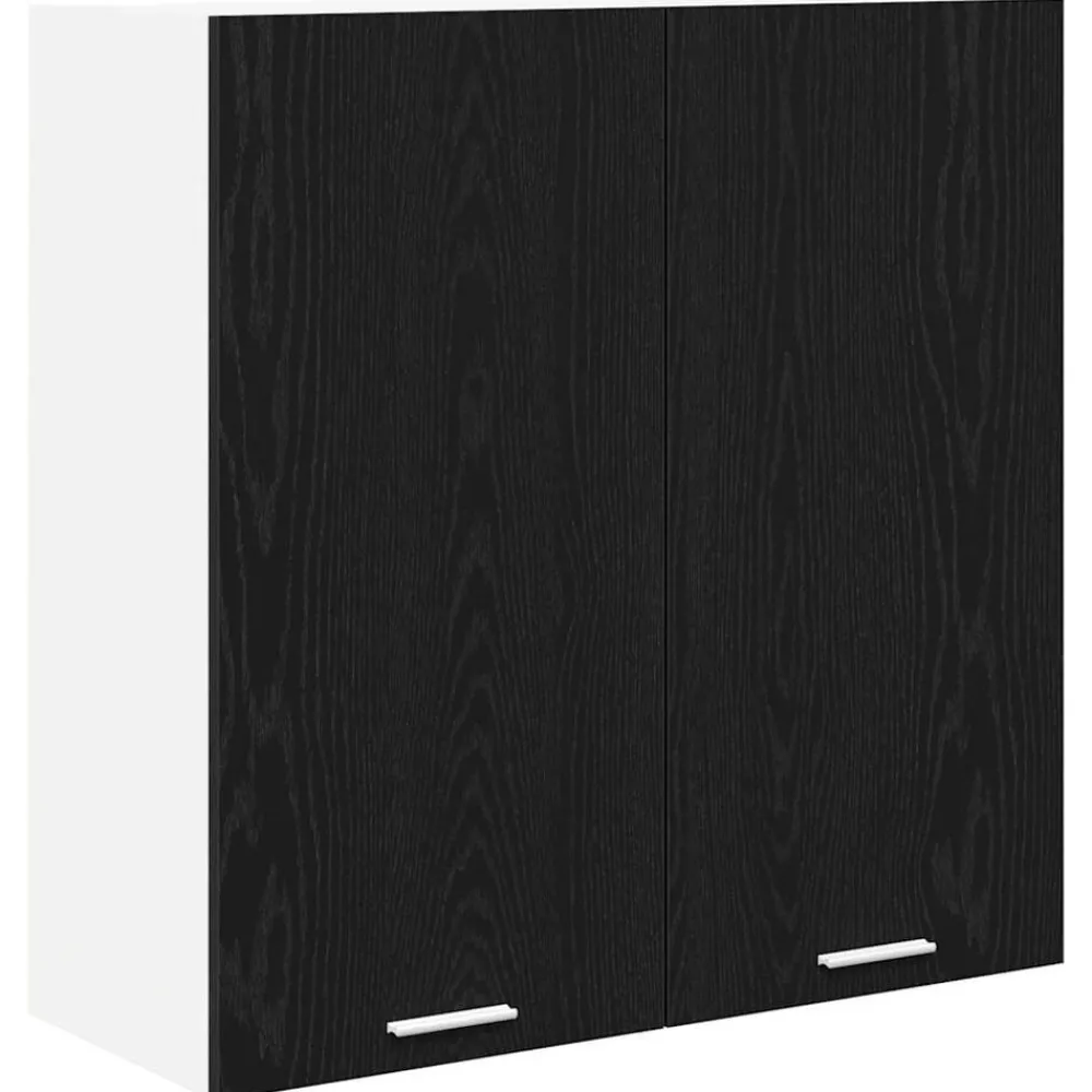 vidaXL Armoire suspendue Chêne noir 80 x 31 x 80 cm Bois d'ingénierie