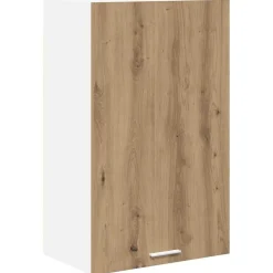 Armoires & Meubles De Rangement-vidaXL Armoire suspendue Chêne Artisan et Blanc 50 x 31 x 80 cm Chêne artisanal