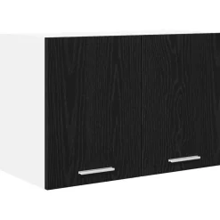 Armoires & Meubles De Rangement-vidaXL Armoire suspendue Chêne noir et Blanc 60 x 31 x 40 cm Ch&ecirc;ne noir