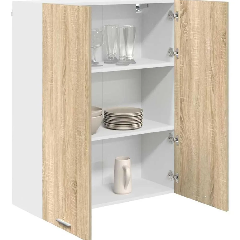 Armoires & Meubles De Rangement-vidaXL Armoire suspendue avec stockage Chêne Sonoma 80 x 31 x 100 cm Chêne Sonoma