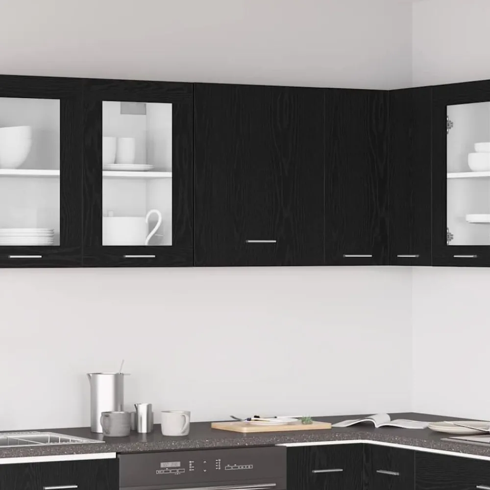 vidaXL Armoire suspendue Chêne noir 50 x 31 x 60 cm Bois d'ingénierie