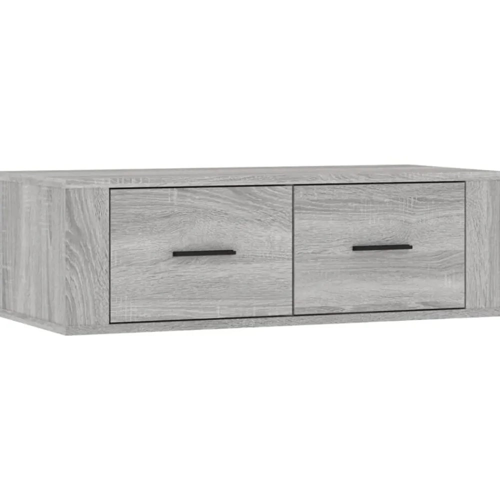 Meubles Tv-vidaXL Armoire TV suspendue 80x36x25 cm Bois d'ingénierie Sonoma gris