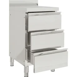 Restauration-vidaXL Armoires de cuisine commerciale 2 pcs Acier inoxydable