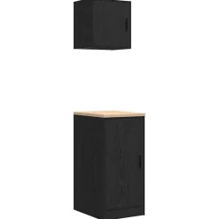 vidaXL Armoires de garage 2 pcs bois d'ingénierie