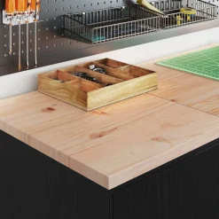 vidaXL Armoires de garage 2 pcs bois d'ingénierie