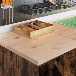 Stockage Industriel-vidaXL Armoires de garage 2 pcs chêne fumé bois d'ingénierie Ch&ecirc;ne fumé