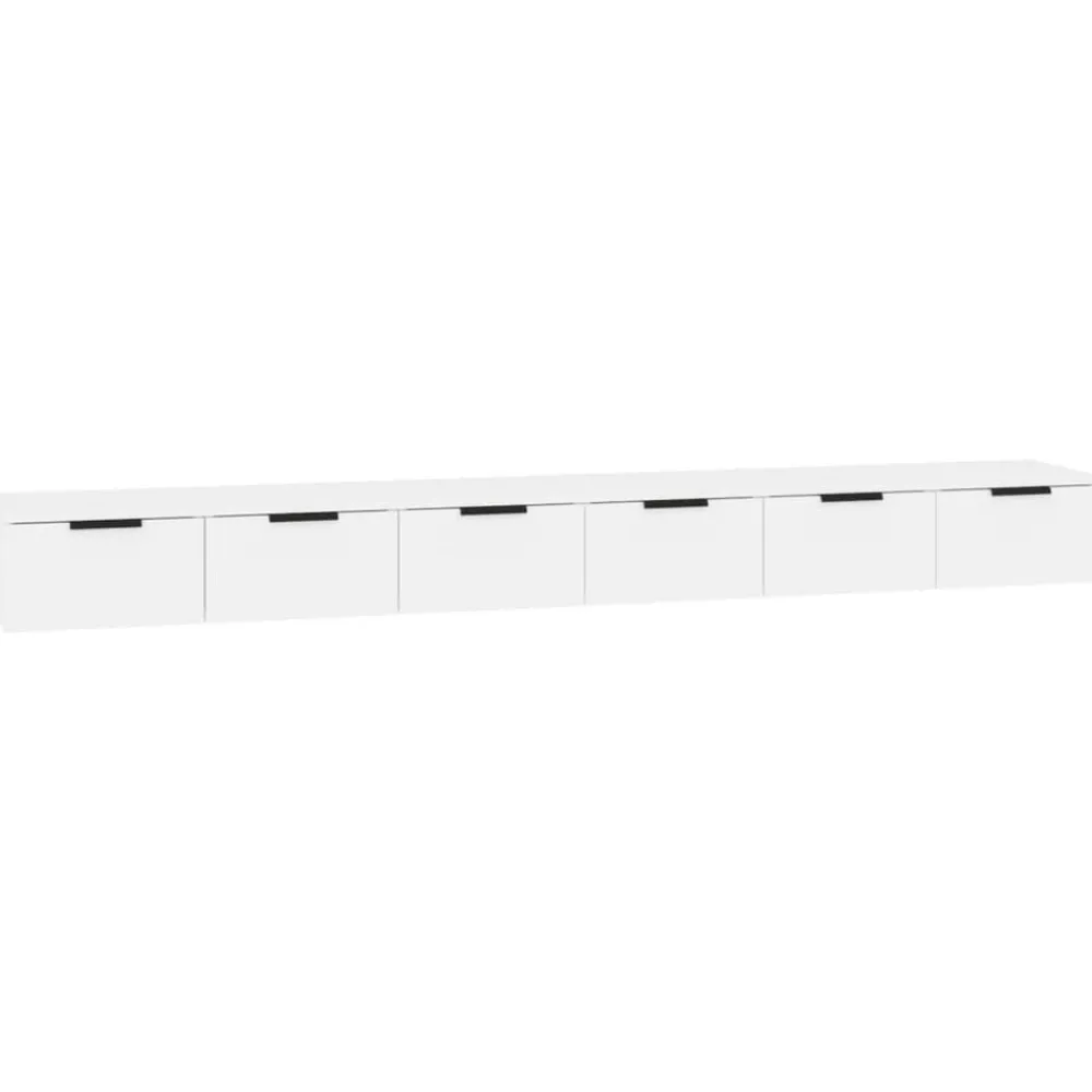 vidaXL Armoires murales 2 pcs 102x30x20 cm bois d'ingénierie