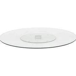 Arts De La Table & Arts Culinaires-vidaXL Assiette de service rotative Transparent 60 cm Verre trempé