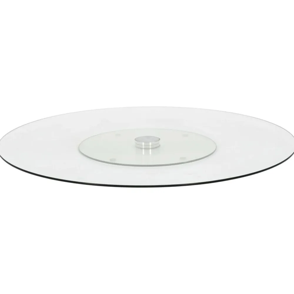 Arts De La Table & Arts Culinaires-vidaXL Assiette de service rotative Transparent 60 cm Verre trempé