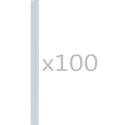 vidaXL Attaches de bande de clôture 100 pcs PVC