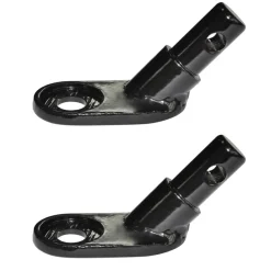 vidaXL Attelage de remorque pour vélo 2 pcs Fer