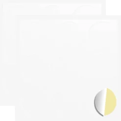 vidaXL Autocollant 2 pcs Blanc Ø 20 x 0,5 mm Papier
