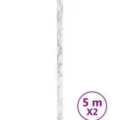 vidaXL Autocollants auto-adhésifs pour meuble marbré 90x500 cm