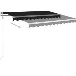 vidaXL Auvent automatique capteur de vent et LED 300x250 cm