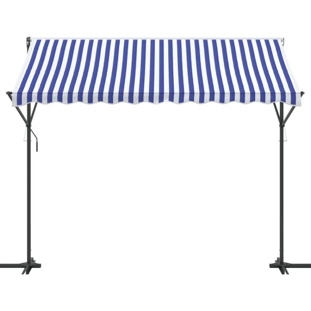vidaXL Auvent autoportant 300x300 cm tissu et acier