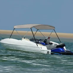 vidaXL Auvent bimini à 2 arceaux 150x120x110 cm