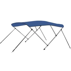 Pièces Détachées Pour Véhicules-vidaXL Auvent bimini à 3 arceaux 183x140x137 cm Bleu