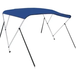 Pièces Détachées Pour Véhicules-vidaXL Auvent bimini à 3 arceaux 183x140x137 cm Bleu