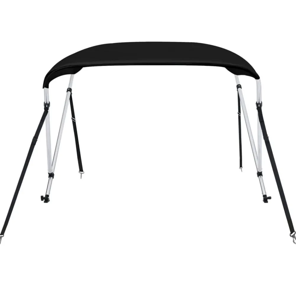 Pièces Détachées Pour Véhicules-vidaXL Auvent bimini à 2 arceaux 150x120x110 cm Noir
