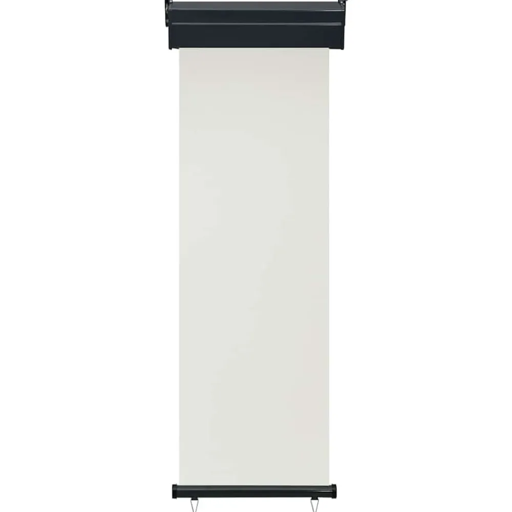 vidaXL Auvent latéral de balcon 65x250 cm Crème