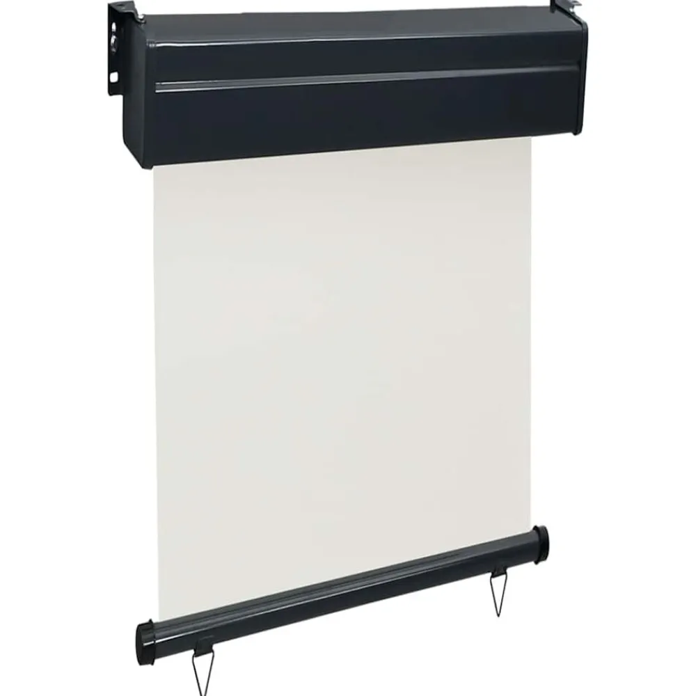 vidaXL Auvent latéral de balcon 65x250 cm Crème