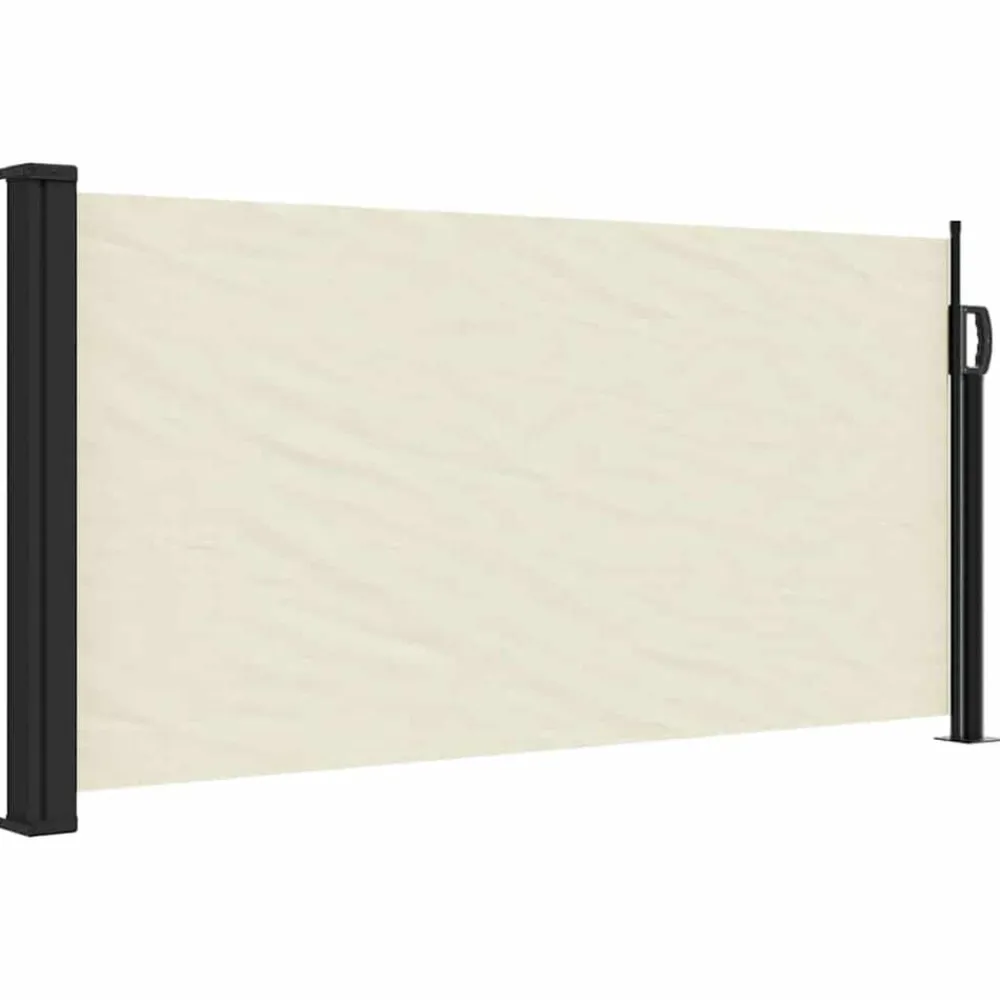 vidaXL Auvent latéral rétractable crème 100x300 cm